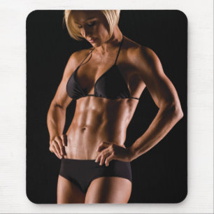 Hot Female Fitness Girls Mouse Mat