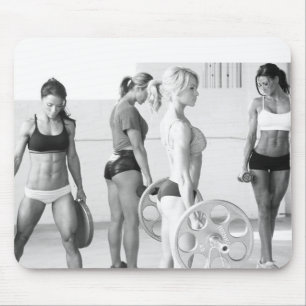 Hot Female Fitness Girls Mouse Mat