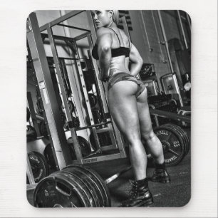 Hot Female Fitness Girls Mouse Mat