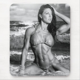 Hot Female Fitness Girls Mouse Mat