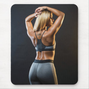 Hot Female Fitness Girls Mouse Mat