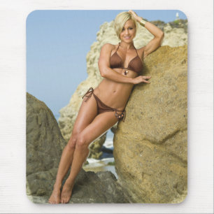 Hot Female Fitness Girls Mouse Mat