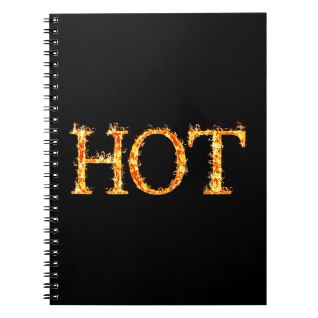 Hot Fire Spiral Notebook (Front)