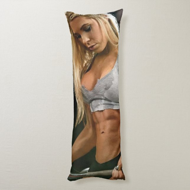 Hot Fitness Girl Body Cushion (Back (Vertical))