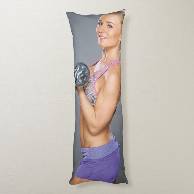 Hot Fitness Girl Body Cushion (Back (Vertical))