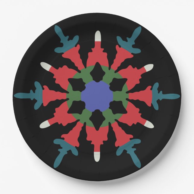 Hot Flake Holiday Plate (Front)