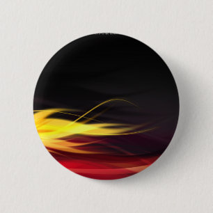 Hot Flames 6 Cm Round Badge