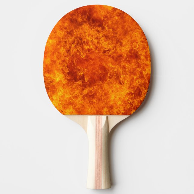 Hot Flaming Fire Ping Pong Paddle (Front)