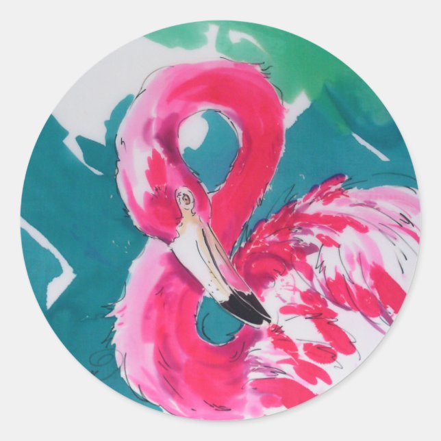 Hot Flamingo Pink Sticker (Front)