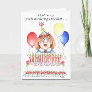 Hot Flash Birthday Card