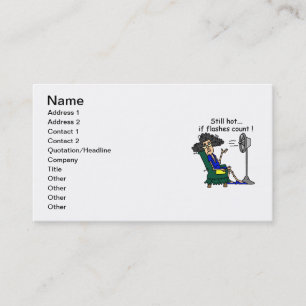 Hot Flash Humour Business Card