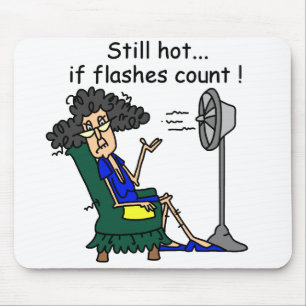 Hot Flash Humour Mouse Mat