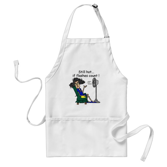 Hot Flash Humour Standard Apron (Front)