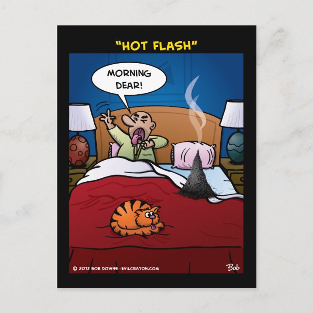 "Hot Flash" Postcard (Front)