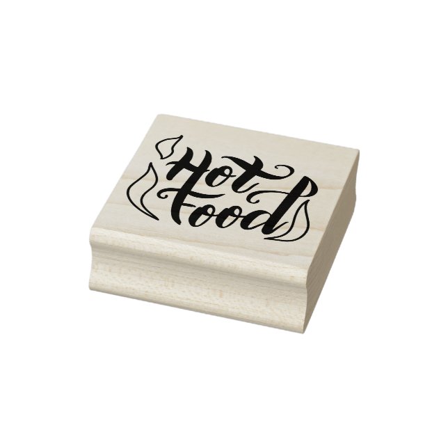 Hot Food Rubber Stamp (Stamp)