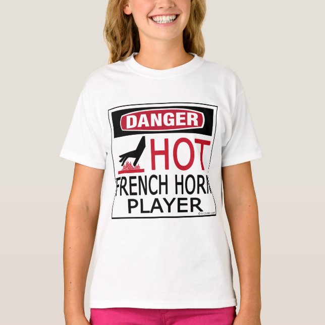 Hot French Horn Player T-Shirt (Front)