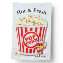 Hot & Fresh Popcorn Cartoon