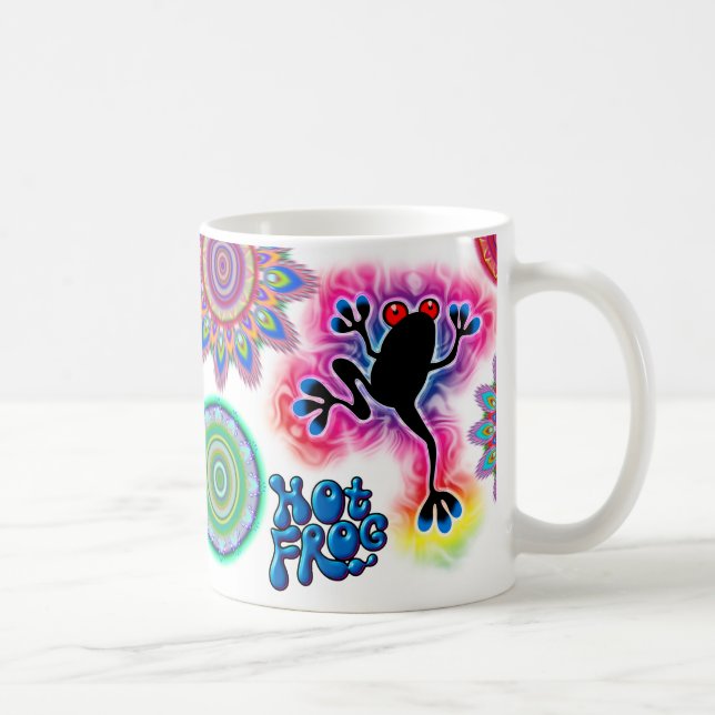 Hot Frog Surf ceramic coffee mug. Mug (Right)