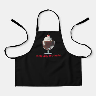 HOT FUDGE SUNDAE, ICE CREAM LOVERS, WHIPPED CREAM APRON