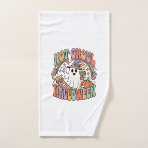Hot Ghoul Halloween Ghost Witch Hat Skateboard Hand Towel