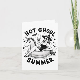 Hot Ghoul Summer Funny Halloween Outfit Costumes  Card