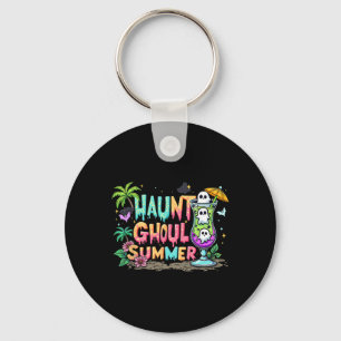 Hot Ghoul Summer Funny Summerween Vibes Skeleton I Key Ring