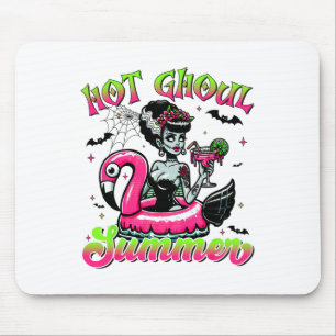 Hot Ghoul Summer Halloween Beach Vibes Aesthetic Mouse Mat