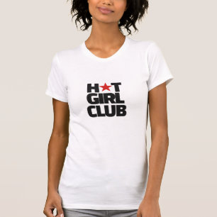 Hot Girl Club Aesthetic Quote Y2K Bold Typography T-Shirt