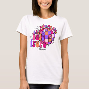 Hot Girl Holiday Retro Happy New Year Party T-Shirt