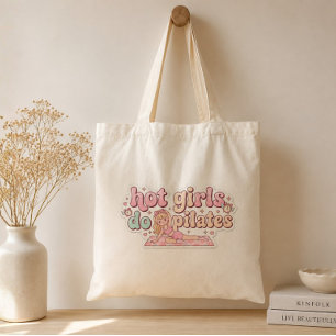 Hot Girls Do Pilates Aesthetic Tote Bag