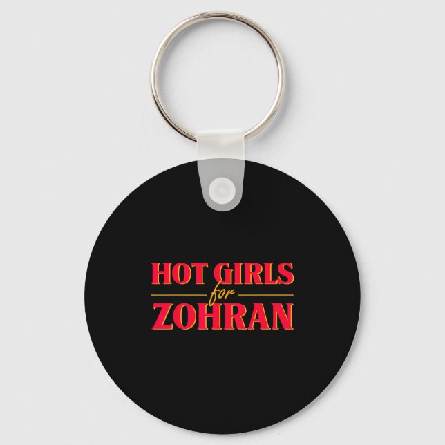 Hot Girls For Zohran Mamdani Zohran For Nyc Mayor  Key Ring (Front)