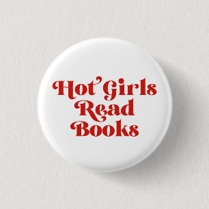 Hot Girls Read Books 3 Cm Round Badge