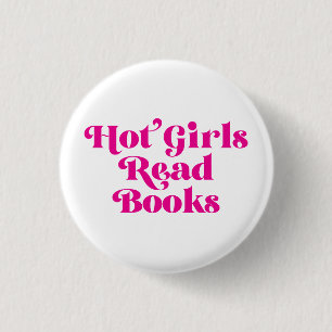 Hot Girls Read Books 3 Cm Round Badge