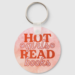 Hot Girls Read Books Key Ring