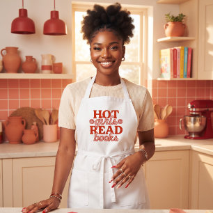 Hot Girls Read Books Long Apron