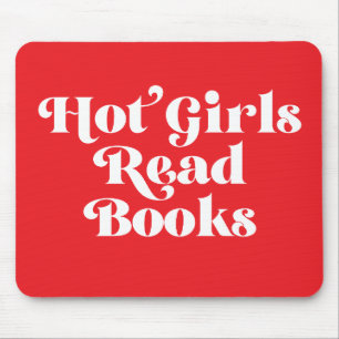 Hot Girls Read Books Mouse Mat