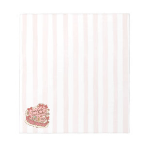 Hot Girls Read Books Pink Stripes Notepad