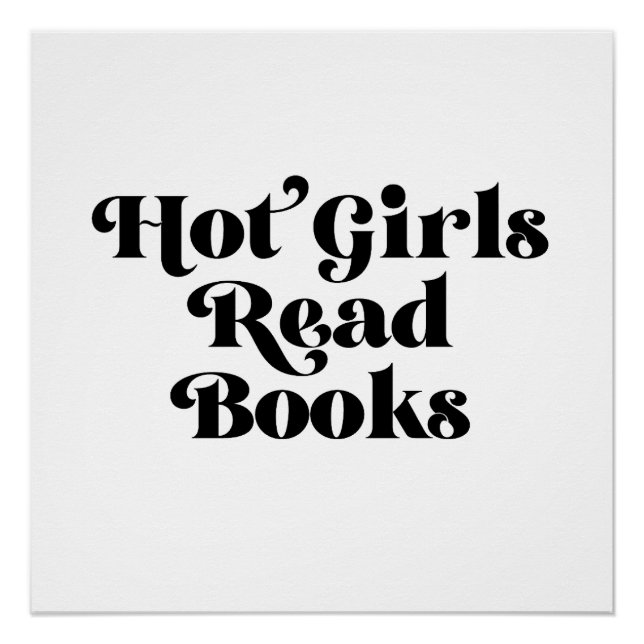 Hot Girls Read Books Poster (Front)