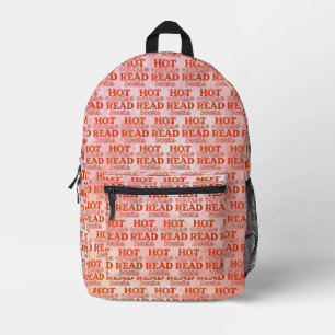 Hot Girls Read Books Printed Backpack