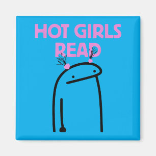 Hot Girls Read Magnet