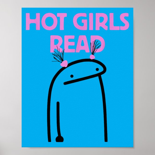 Hot Girls Read Poster (Front)