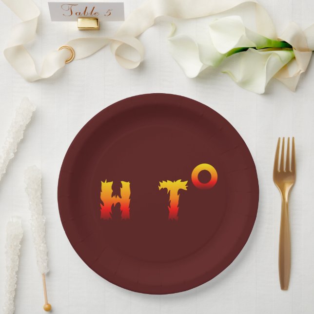 Hot | Global Warming Paper Plate (Wedding)