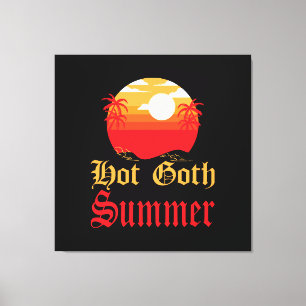 hot goth summer  canvas print