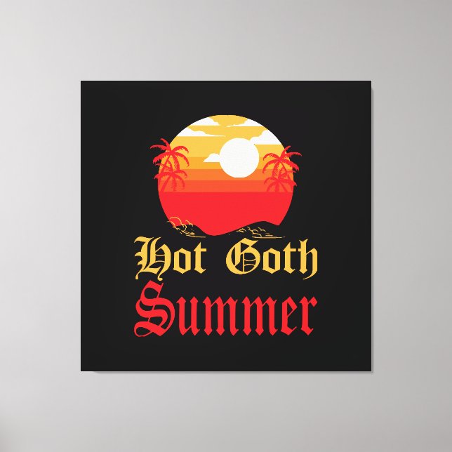 hot goth summer  canvas print (Front)