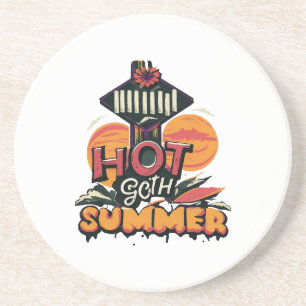 Hot Goth Summer Chic  Coaster