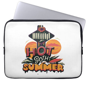 Hot Goth Summer Chic  Laptop Sleeve