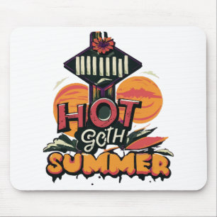 Hot Goth Summer Chic  Mouse Mat