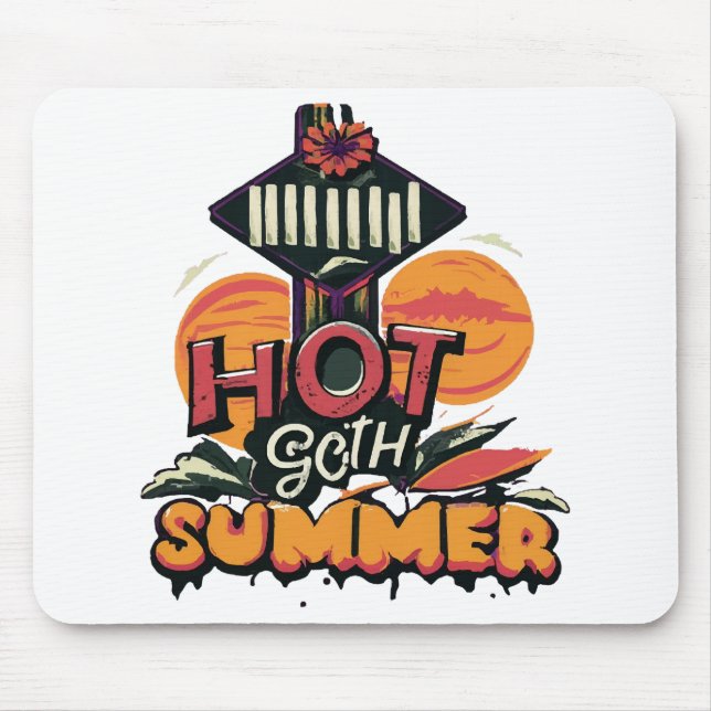 Hot Goth Summer Chic  Mouse Mat (Front)