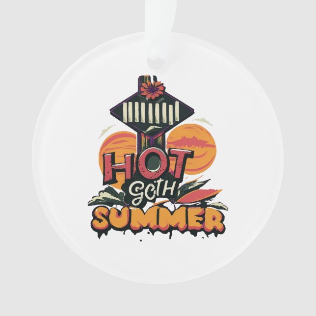 Hot Goth Summer Chic  Ornament (Front)