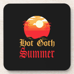hot goth summer  coaster